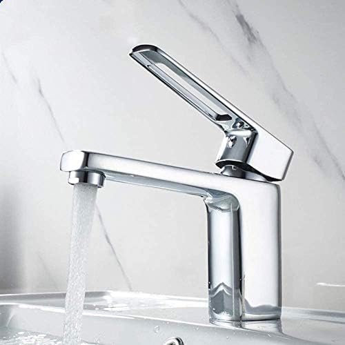Küchenarmaturen, Badezimmer-Waschtischarmatur, Verchromter Einhebel-Waschtischarmatur, Mischbatterie Für Heißes Und Kaltes Wasser, Waschtischarmaturen L1067