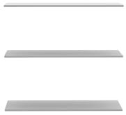 Forte Regalboden Einlegeboden 3-er Set, Einlegeböden für Kleiderschränke und Regale, Holzwerkstoff, Grau, 97,8 cm breit x 42 cm hoch x 1,5 cm tief