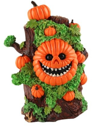 Sharplace Halloween-Statue, dekoratives Ornament, modernes, kreatives, Robustes Kunstwerk, Harz-Skulptur, Desktop-Figur für Wohnzimmer, Geschäft, Orange