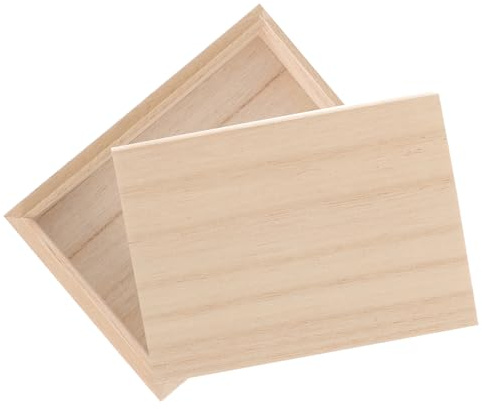WESIEVYA Holz Poker Karten Aufbewahrungsbox Leere Kartenbox Mit Deckel Pokerkarten Organizer Box Für Spielkarten Lagerung