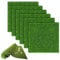 YTPAFK 6pcs Realistic & Versatile Artificial Grass Mats, 15x15cm, TPE, Green, 1:12 Scale, Crafting Grass for Dollhouses & Miniature Landscapes