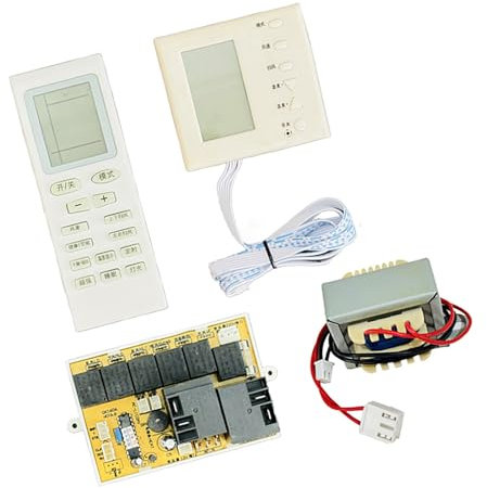 SANRLO Placa de control de aire acondicionado para gabinetes de aire acondicionado con pantalla LCD, función de calor y frío