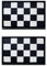 2 Stück F one Rennkarierte Flaggen Aufnäher Patch mit Hook und Loop, Schwarz-Weiß-Quadrate Rennen Sport Applikationen Logo Patch für Rucksäcke Kleidung Hüte Cap Jeans Jacken Zubehör