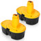 2X 6.0Ah Ni-MH Replacement Batteries for Dewalt 18V Battery Compatible with Dewalt Battery DC9096 DC9095 DC9098 DC9099 DW9096 DW9095 DW9098 DW9099 DE9039 DE9095