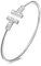 APUUESN Armreifen Sterling Silber Damen,Armreif S925,Armband Frauen mit Zirkonia,Buchstabe T Armbänder Silver,Schmuck,18.Geburtstag Mädchen,Geschenke für Freundin,Geburtstag,Jahrestag