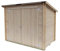 Abri de Jardin Adossé Bh16 Eureka 218x130 en Bois d’épicéa Naturel 16 mm avec Porte Double, Toit et Plancher OSB3, Montage Facile, Traitement Autoclave, Certification PEFC