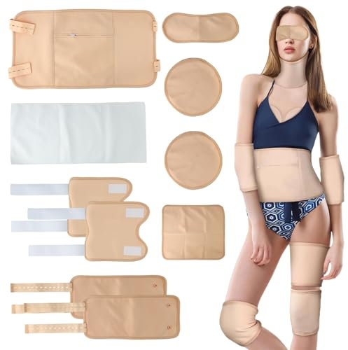 Rizinusöl-Packung, wiederverwendbar, Übergröße, maschinenwaschbar, geeignet für Bauch, Bauch, Nacken, Brust, Knie, Beine, 10 Stück