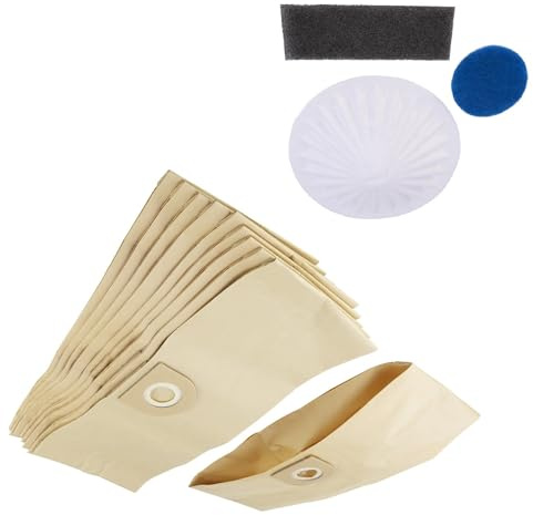 Masterpart Vacuum Dust Bags Pack Of 10 & Filter Set Compatible With Vax 5110, 5130, 5140, 6151SX, 6121 Vacuum Cleaners