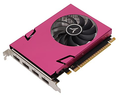 VBESTLIFE GT730 4 GB Grafikkarte, DDR3 128-Bit-GPU, 993/1600 MHz, PCIE 2.0 X16 Desktop-Computer-Gaming-Grafikkarte mit 4 HDMI-Anschlüssen