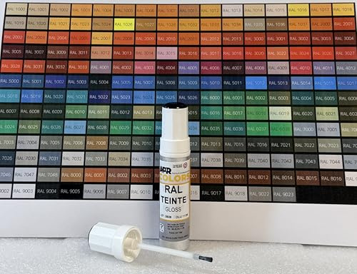 APR COLORS NOIR 2100 SABLE Stylo Retouche Peinture RAL 15 g – Réparation Rayures Métal Aluminium PVC – Peinture Retouche Thermolaquage Portail Fenêtre – Touch Up Paint Pen lot 1