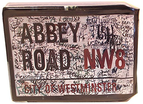 (80+ Designs) Bus Pass Wallet Credit Travel Rail Ticket Card Holder for Oyster Zip Business ID Card - Bifold - Party Bag Gift School Leaver (Abbey Road)