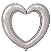 S/Shape Frame Heart silver 80x70cm