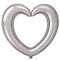 S/Shape Frame Heart silver 80x70cm