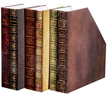 The Paragon Magazine Holders - Set of 3, Decorative Organizer File Boxes