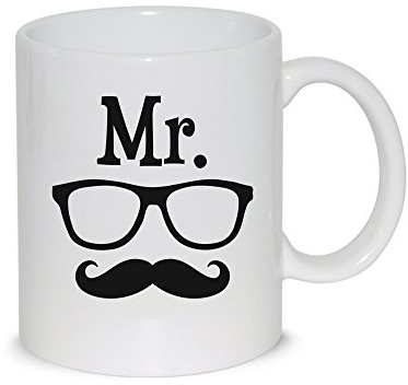 thedifferent Tasse Mug Mister Schnurrbart - Keramiktasse für Tee / Milch - Geschenkidee
