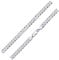 Materia Herren Armband Panzerkette Silber 925 - Männer Panzerarmband 19cm flach 6mm breit SA-63-19