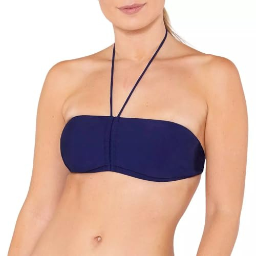Scuba Women's Mix & Match Plain Printed Bikini Bandeau Top Non-Wired UK Seller