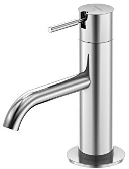 Steinberg 100 2500 Edle Waschbecken-Armatur, Kaltwasser-Hahn für Küche, Bad und Garten Standventil ohne Ablaufgarnitur, Chrom