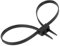 XINGO 15 Stück Kabelbinder Schwarz, 700mm x 12mm Heavy Duty Nylon Double Flex Zip Tie Handschellen, Zugfestigkeit 114 KG (Schwarze)