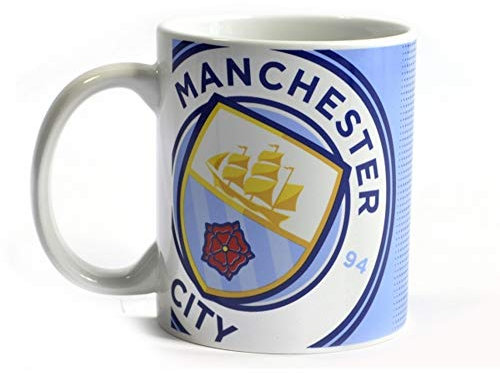 Manchester City FC Halbton Becher (Einheitsgröße) (Blau/Weiß)