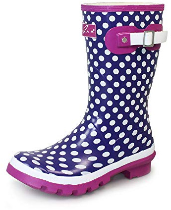 Lunar Dotty Junior Wellington, Stivali di Gomma Bambina, Viola (Purple 0), 30 EU