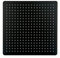 Soffione doccia quadrato DPG2001-40x40cm - nero opaco
