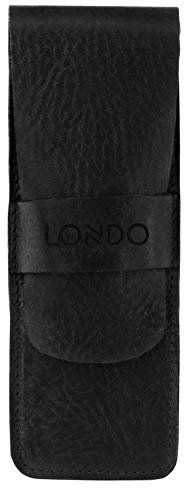 Londo Echtleder Federmäppchen - Bleistift Beutel, Schlampermäppchen, Pencil Case, Schulmäppchen, Stiftetasche, Schlampermäppchen