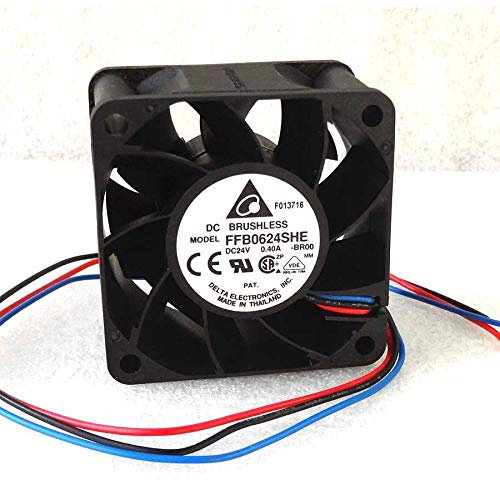 N / A cooler Fan for Delta FFB0624SHE 60mm x 38mm High Airflow Fan 24V DC 3 Wire cooling fan