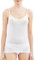 RAGNO Canottiera Top laccino Donna Camiciola Cotone Filo di Scozia Articolo 02819E Natural IPOALL Top, 010N Bianco, S