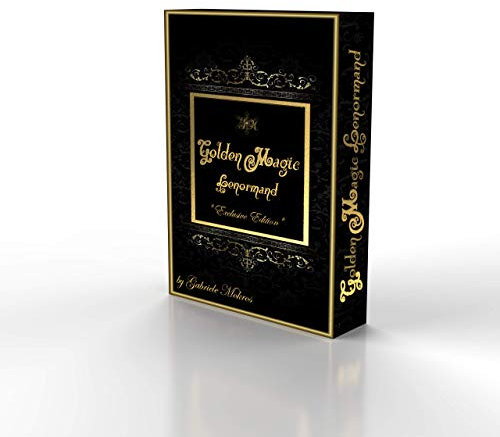 Golden Magic Lenormand – Lenormand Orakelkarten - Kartendeck in dekorativer Box mit 36 Karten mit Goldprägung