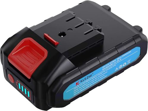K KLEZHI Batería de Litio Recargable DC 21V, 2Ah baterías Solo para Tijeras de podar eléctricas de 30 mm con Pantalla LED
