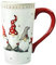 BESTonZON Weihnachtsbecher Keramik Weihnachten Handbemalt Wichtel Kaffeetasse Kaffeebecher Weihnachtstasse Teetasse Milchtasse für Weihnachten Urlaub Freunde Familie Liebhaber Geschenkidee