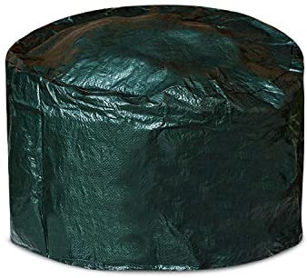 Housse de foyer ronde en tissu imperméable très résistante aux UV (84 x 50 x 0,5 cm), pour table de foyer, accessoires de foyer à gaz, résistante à la décoloration et aux intempéries
