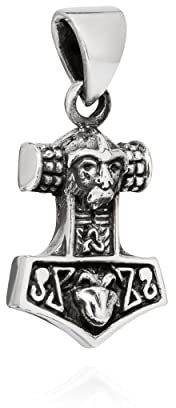 NKlaus colgante martillo de Thor plata 925 20x12mm plata colgante amuleto vikingo 10172