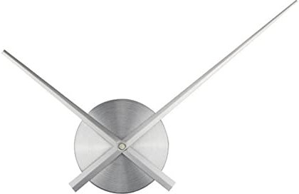 3D Uhrzeiger Wanduhr Große,Silber Metall Modern DIY,Uhrwerk mit Zeiger,Quarz-Uhr-Mechanismus, Wanduhren zum Selber Bauen Deko für Zuhause Wohnzimmer Schlafzimmer Restaurant Büro