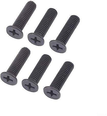 PETSTIBLE Befestigungsschraube M5/M6, 22 mm, Linksgewinde für UNF-Bohrfutterschaft-Adapter, 6 Stück