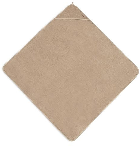 Jollein Kapuzenhandtuch Badetuch Frottee 100x100 cm Biscuit | 534-836-00103