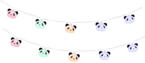 HOMSFOU 1 Satz Riesen-panda-lichterketten Batterie Betrieben String Licht String Licht Kinder Schlafzimmer String Lampe Kinderzimmer Draussen Schlafzimmerbeleuchtung Plastik