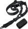 ZONSUSE Single Point Gun Strap, Rifle Sling, Airsoft Sling, Tactical Gun Belt with Shoulder Pads, with Metal Hook, Adjustable Removable, Release Flexibly, for Rifle Airsoft Shotgun (Black)