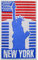 Parche de viaje de Nueva York, parche de Nueva York, parche de viaje de Nueva York, parche bordado para planchar o coser, insignia para ropa, etc. 9 x 5,5 cm