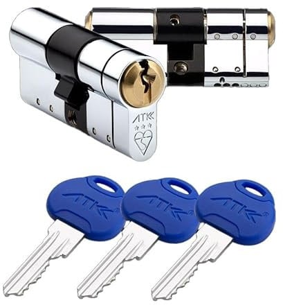 Avocet ATK 3 Star Door Lock Diamond Rated Ultra Secure Euro Cylinder Police Approved, Secured by Design, 40/50 Chrome, Regular