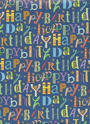 ARKRAFT Geschenkpapier Set 3 Blatt XXL 90 x 65 cm Kunststofffreie Verpackung Papier FSC (18-9313)