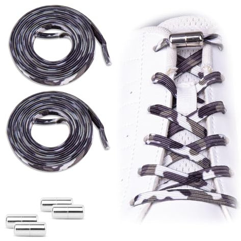 SULPO cordones elásticos - Cordones planos sin atar - Cordones coloridos de cierre rápido - cordones zapatillas deporte - cordones elasticos niños - atacadores elasticos