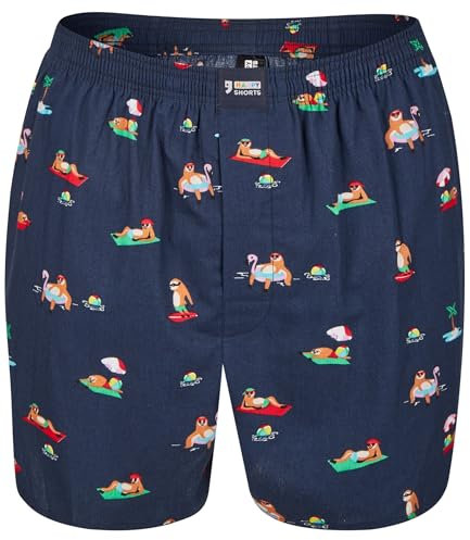 Happy Shorts X Herren Boxershorts, Boxer und Shorts mit Suspense, Farbe:Design 13, Grösse:XL