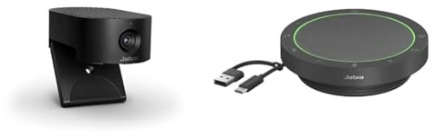 Jabra PanaCast 20 4K- Videokonferenzkamera & Speak2 55 Bluetooth-Freisprechlösung, 4 Mikrofone mit Geräuschunterdrückung