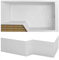 Pack baignoire bain douche antidérapante 180 x 90 JACOB DELAFON Neo blanc mat version droite + tablier