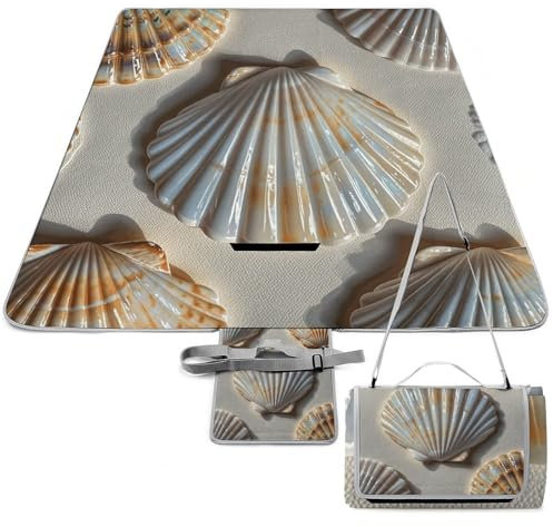 LFDSPYJE Outdoor-Picknickdecke, luxuriös, Softshell-Muster, Stranddecke, 140 x 140 cm, wasserdicht, Picknickmatte, faltbare Campingdecke, tragbare Reisedecke für Camping, Park, Gras