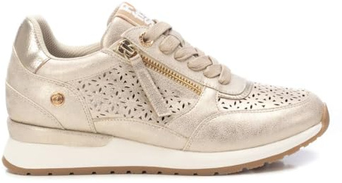 REFRESH - Sportschuhe Sneaker Damen Gold - Bequeme und vielseitige Schuhe - Casual Mode - Modell 17278907 (Größe 37)