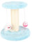 Arbre à Chat Interactif avec Poteaux Enveloppés de Sisal, Condo en Peluche et Griffoir – Petite Tour d'escalade pour Chat en Bleu et Rose (Blue)