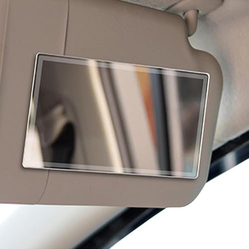 Auto Visierspiegel - HD Spiegel Vanity Spiegel für das Auto | Automatischer Spiegel aus Edelstahl Selbstklebend Schminkspiegel für das Auto, Universal Autos